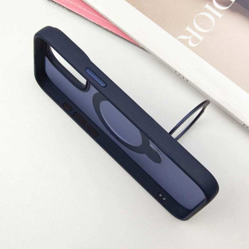 Купити Чохол Ummi Colorful with Magnetic Fit HQ Ring на Apple iPhone 15 Pro (6.1") (Dark Blue) на vchehle.ua