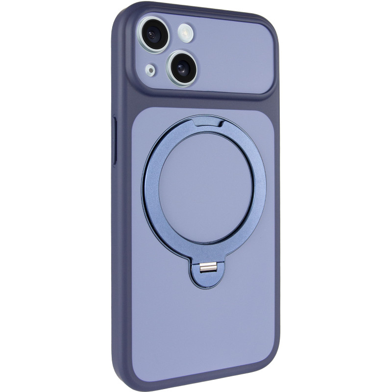 Чехол Ummi Full Camera with Magnetic Fit HQ Ring для Apple iPhone 13 (6.1") (Navy Blue)