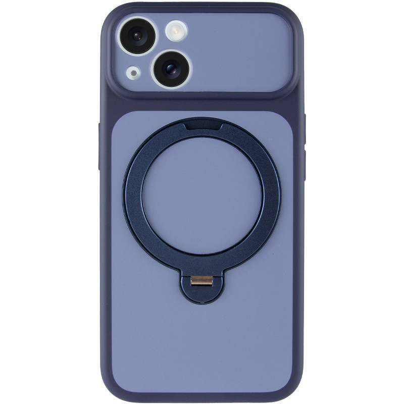 Фото Чехол Ummi Full Camera with Magnetic Fit HQ Ring для Apple iPhone 13 (6.1") (Navy Blue) на vchehle.ua