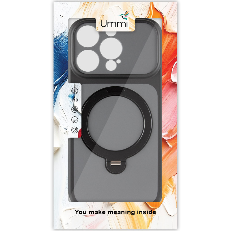 Фото Чехол Ummi Full Camera with Magnetic Fit HQ Ring для Apple iPhone 13 Pro Max (6.7") (Black) на vchehle.ua