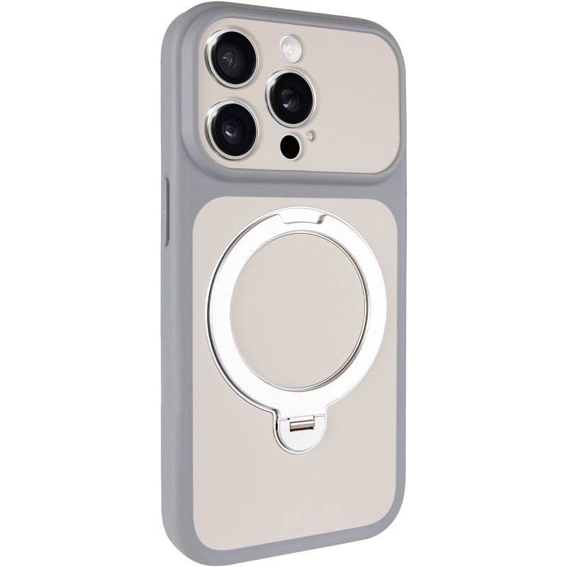 Чехол Ummi Full Camera with Magnetic Fit HQ Ring для Apple iPhone 13 Pro Max (6.7") (Grey)