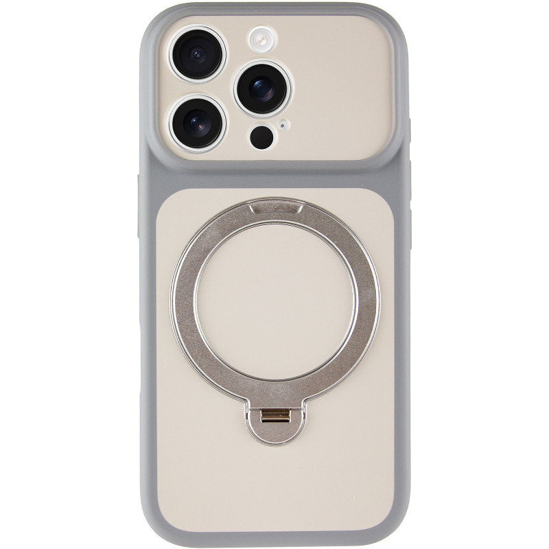 Фото Чехол Ummi Full Camera with Magnetic Fit HQ Ring для Apple iPhone 13 Pro Max (6.7") (Grey) на vchehle.ua