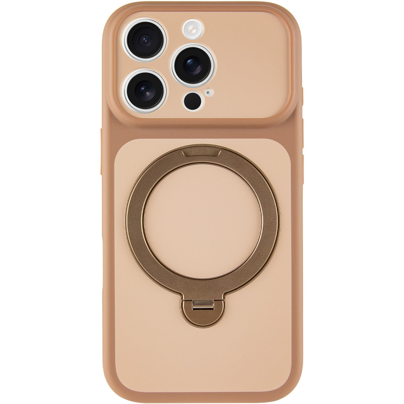 Фото Чехол Ummi Full Camera with Magnetic Fit HQ Ring для Apple iPhone 16 Pro Max (6.9") (Brown Gold) на vchehle.ua