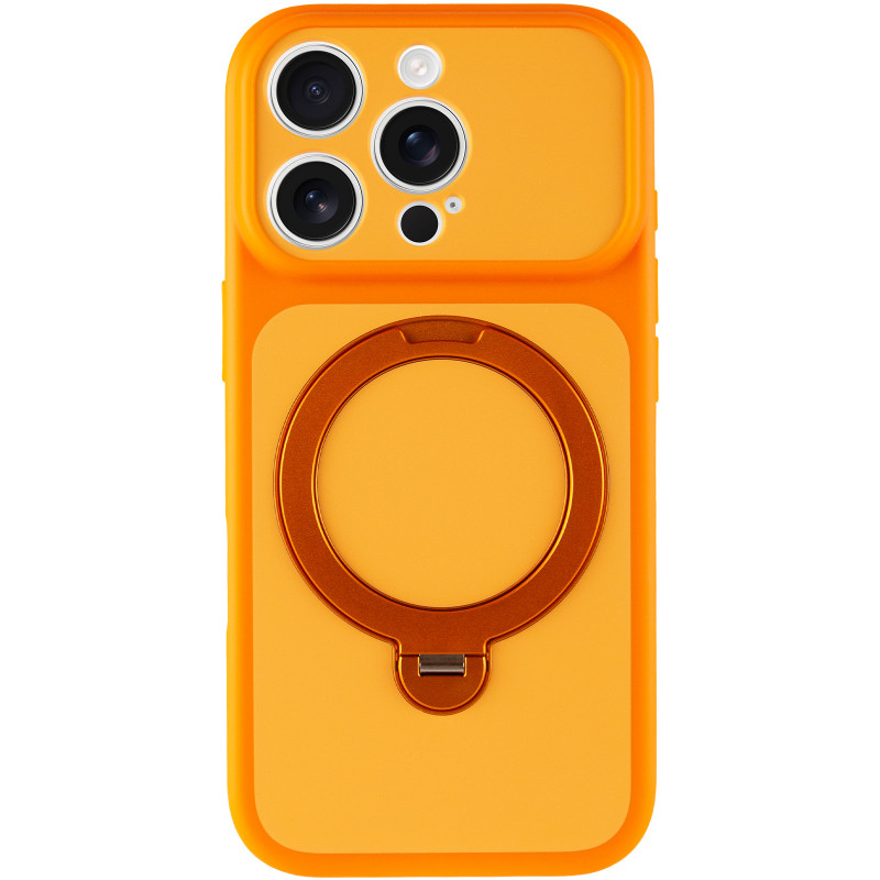 Фото Чехол Ummi Full Camera with Magnetic Fit HQ Ring для Apple iPhone 16 Pro Max (6.9") (Orange) на vchehle.ua