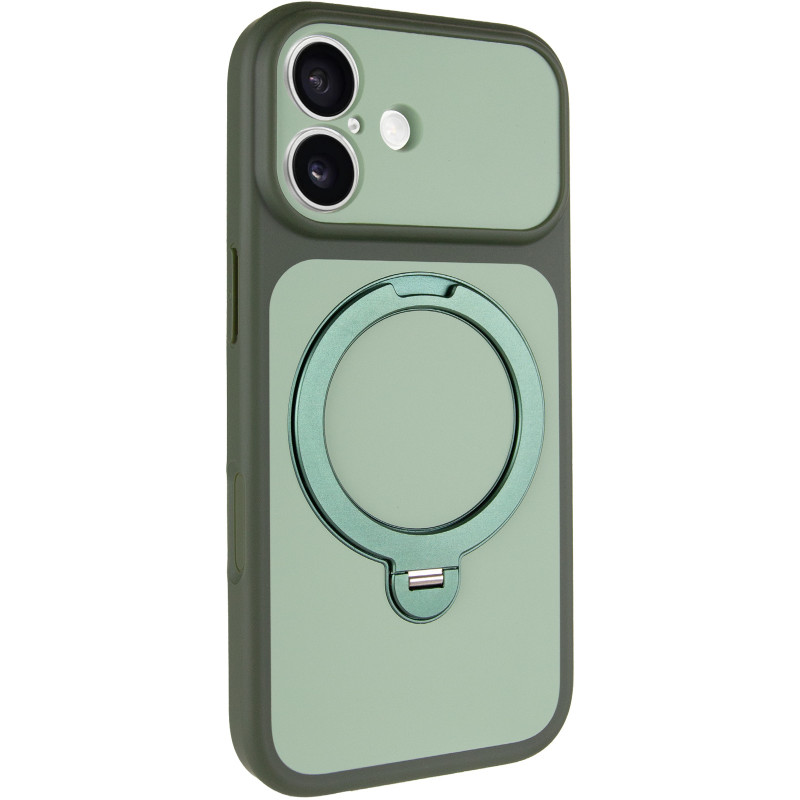 Чехол Ummi Full Camera with Magnetic Fit HQ Ring для Apple iPhone 17 (6.3") (Green)