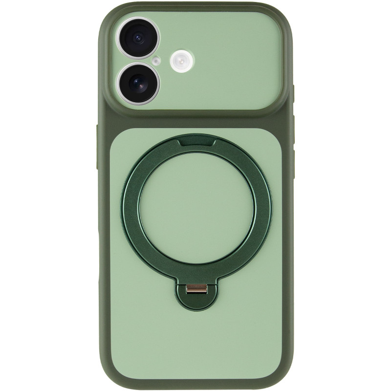 Фото Чехол Ummi Full Camera with Magnetic Fit HQ Ring для Apple iPhone 17 (6.3") (Green) на vchehle.ua