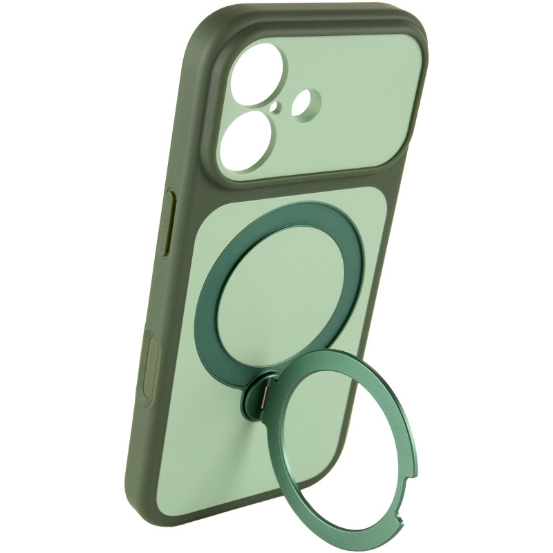 Чехол Ummi Full Camera with Magnetic Fit HQ Ring для Apple iPhone 17 (6.3") (Green) в магазине vchehle.ua