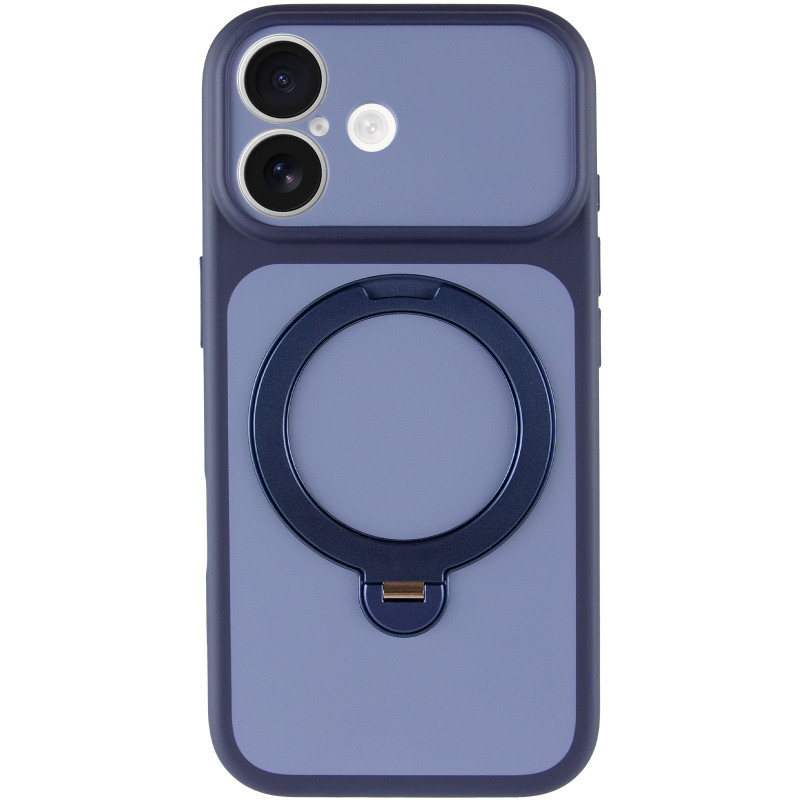 Фото Чехол Ummi Full Camera with Magnetic Fit HQ Ring для Apple iPhone 17 (6.3") (Navy Blue) на vchehle.ua