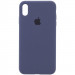 Чехол Silk Full Protective (AA) для Apple iPhone XR (6.1") (Темно-синий / Midnight blue)