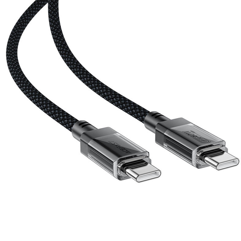 Фото Дата кабель Acefast C12-03 Type-C to Type-C 60W (1.2m) (Black) в магазине vchehle.ua