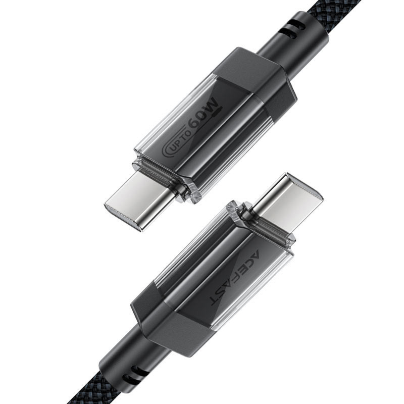 Дата кабель Acefast C12-03 Type-C to Type-C 60W (1.2m) (Black) в магазине vchehle.ua