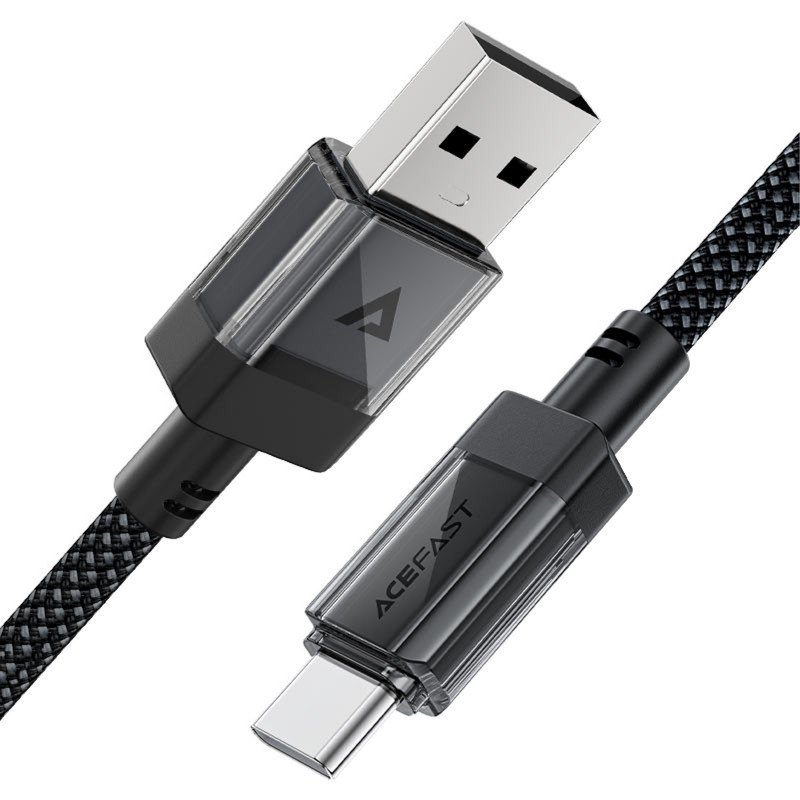 Дата кабель Acefast C12-04 USB to Type-C 3A (1.2m) (Black) в магазине vchehle.ua