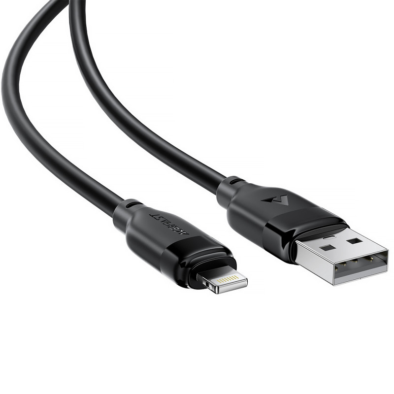 Дата кабель Acefast C16-02 USB to Lightning 2.4A (1.2m) (Black) в магазине vchehle.ua