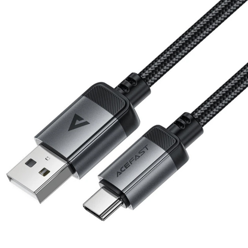 Фото Дата кабель Acefast C20-04 USB to Type-C 3A (1.2m) (Black) в магазине vchehle.ua
