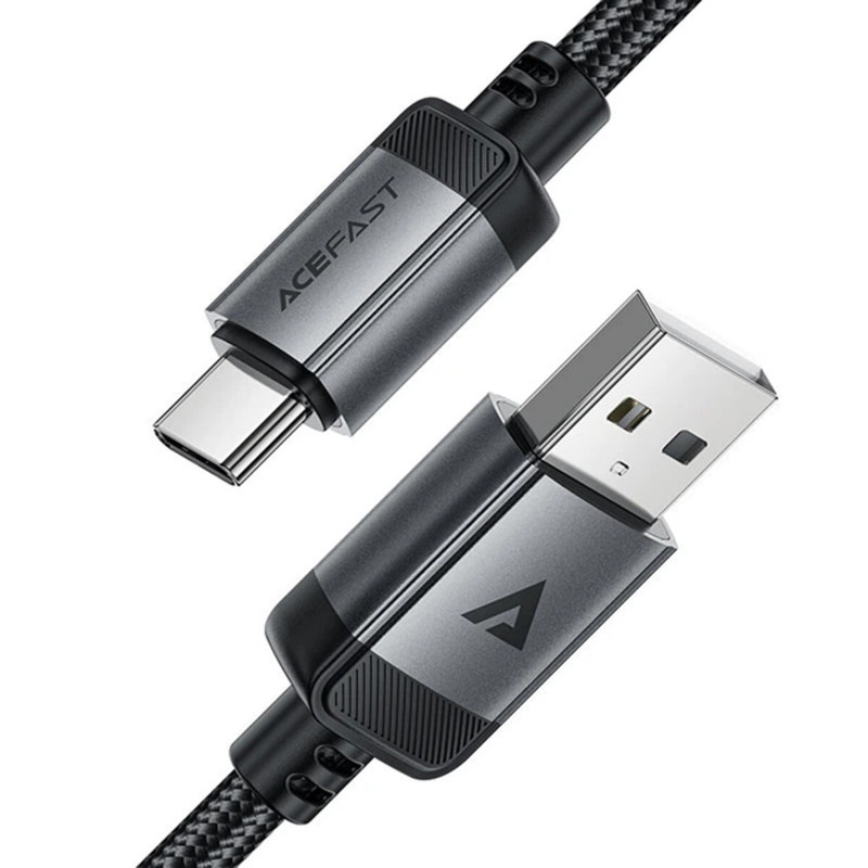 Дата кабель Acefast C20-04 USB to Type-C 3A (1.2m) (Black) в магазине vchehle.ua