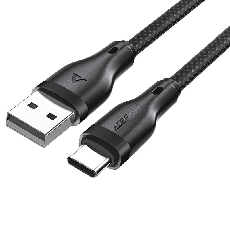 Дата кабель Acefast C8-04 USB-Type-C 3A (1.2m) (Black) в магазині vchehle.ua