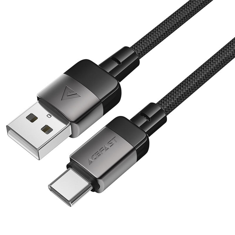 Дата кабель Acefast C9-04 USB to Type-C 3A (1.2m) (Black) в магазине vchehle.ua