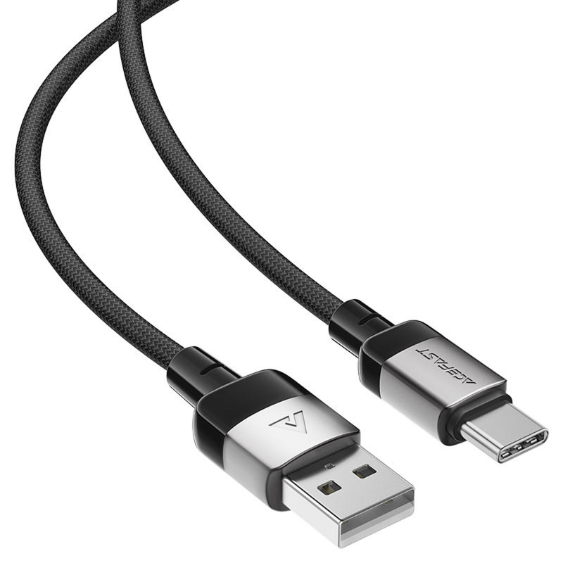 Купить Дата кабель Acefast C9-04 USB to Type-C 3A (1.2m) (Black) на vchehle.ua