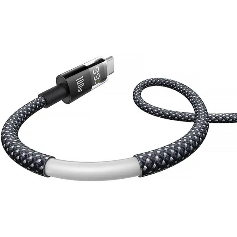 Дата кабель Baseus Display 2 Type-C to Type-C 100W (1m) (P10382702) (Cosmic Black) в магазине vchehle.ua