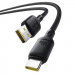 Фото Дата кабель Baseus Silky Series OS Fast Charging USB Type-C 100W (2m) (P10377703) (Cluster Black) в маназині vchehle.ua