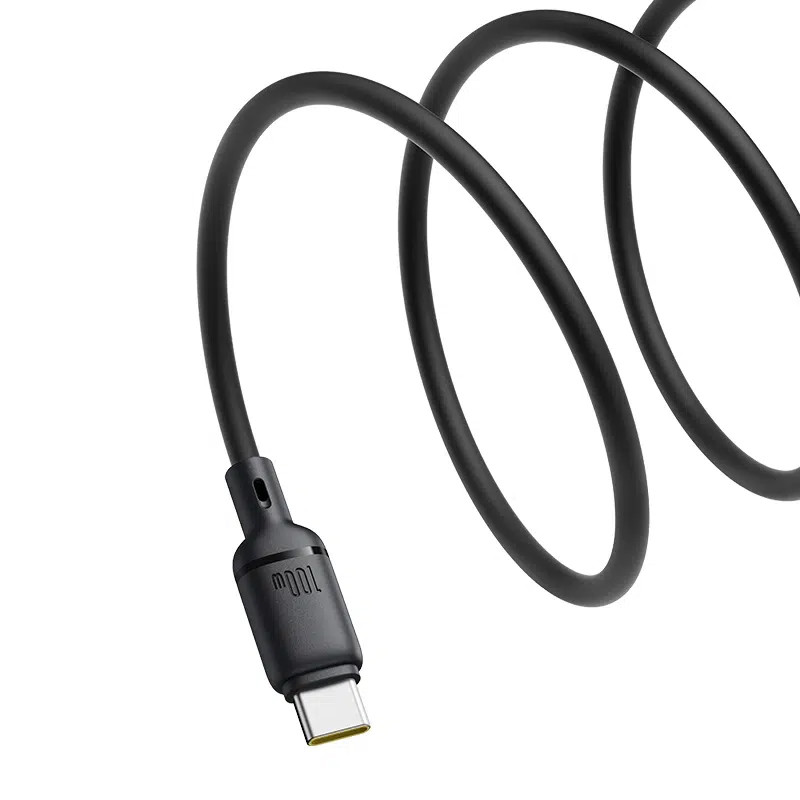 Дата кабель Baseus Silky Series OS Fast Charging USB Type-C 100W (2m) (P10377703) (Cluster Black) в магазині vchehle.ua