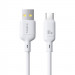 Дата кабель Baseus Silky Series OS Fast Charging USB Type-C 100W (2m) (P10377703) (Moon White)