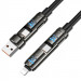 Дата кабель Hoco U143 Joy 4in1 USB для освітлення/Type-C для Type-C 240W (1.2m) (Black) в магазині vchehle.ua