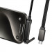 Купить Дата кабель Hoco U150 Exquisite side plug and stand Type-C to Type-C 60W (1.2m) (Black) на vchehle.ua