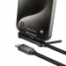 Заказать Дата кабель Hoco U150 Exquisite side plug and stand Type-C to Type-C 60W (1.2m) (Black) на vchehle.ua