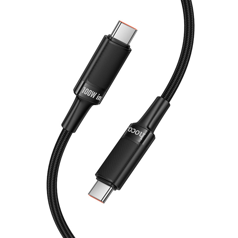 Заказать Дата кабель Hoco U153 Extreme Type-C to Type-C 100W (1.2m) (Black) на vchehle.ua