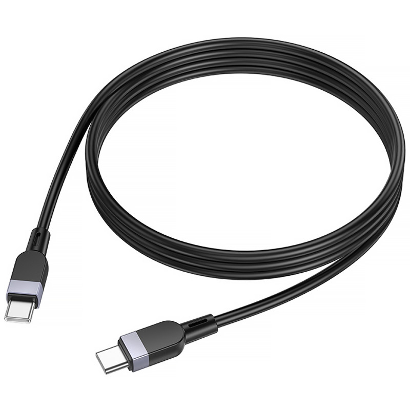 Фото Дата кабель Hoco X109 Energy silicone Type-C to Type-C 60W (1m) (Black) в магазине vchehle.ua