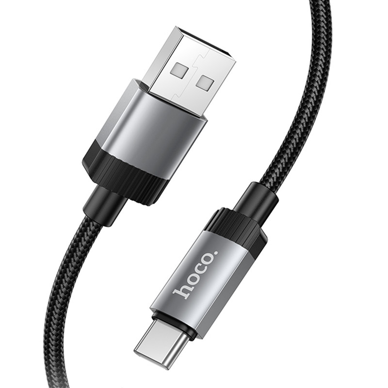 Фото Дата кабель Hoco X117 Star USB to Type-C 3A (1m) (Black) в магазине vchehle.ua