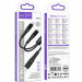 Фото Дата кабель Hoco X123 Victory 2in1 Type-C to Lightning/Type-C 3A (1m) (Black) на vchehle.ua
