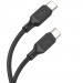Фото Дата кабель Hoco X90 Cool silicone Type-C to Type-C 60W (1m) (Black) на vchehle.ua