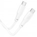 Фото Дата кабель Hoco X93 Force Type-C to Type-C 100W (1m) (White) в магазине vchehle.ua