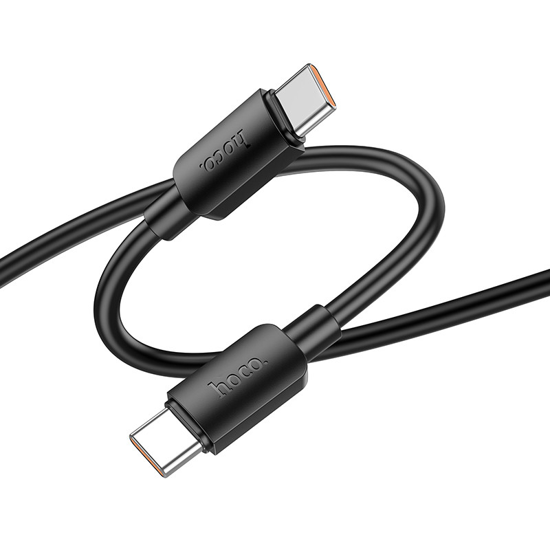 Фото Дата кабель Hoco X96 Hyper Type-C to Type-C 100W (1m) (Black) в маназині vchehle.ua