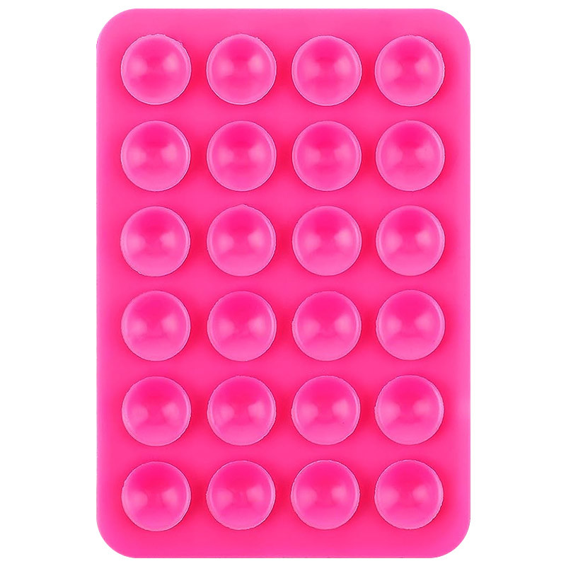 Тримач-присоска для телефону Double Side Silicone 80*55мм (Barbie Pink)