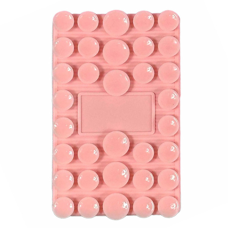 Держатель-присоска для телефона Sticker Hold Silicone 100*60 мм (Pink)