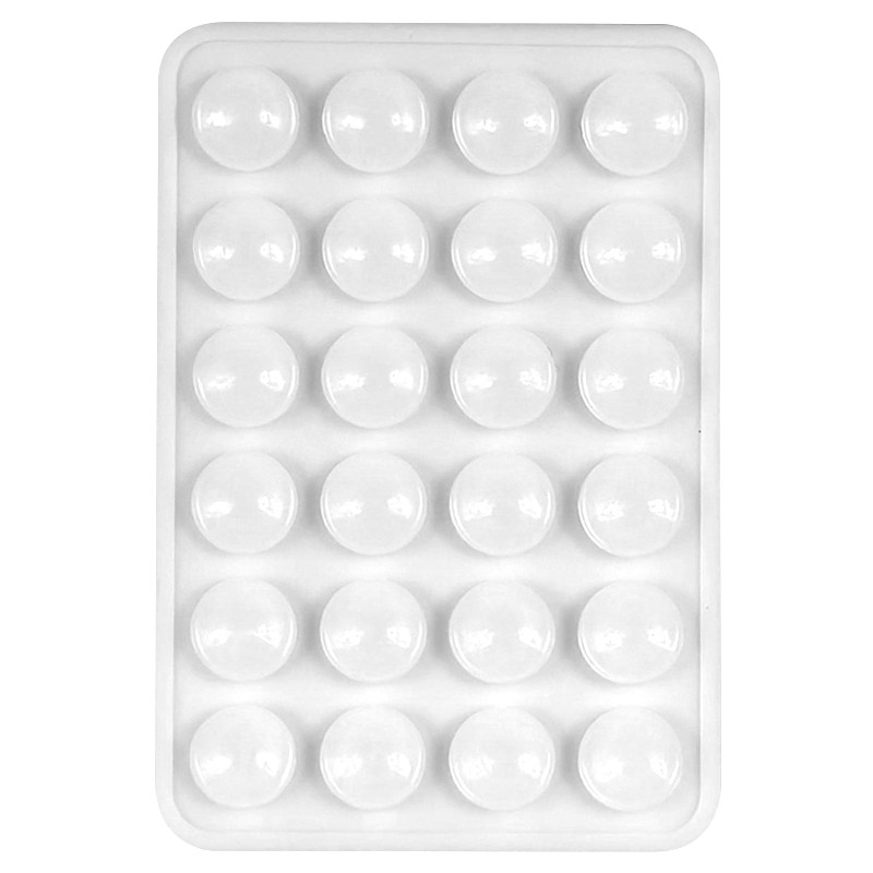 Тримач-присоска для телефону Sticker Side Silicone 3М 80*55 мм (White)