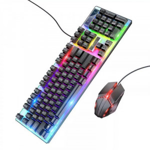 Клавиатура + мышь проводная Hoco GM18 Luminous