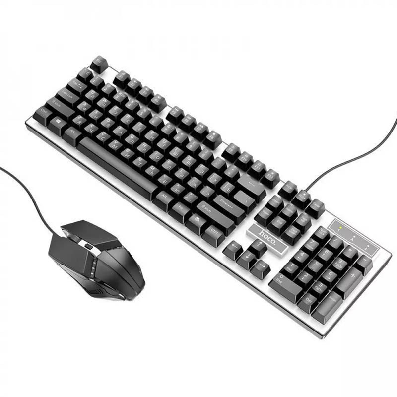 Фото Клавиатура + мышь проводная Hoco GM18 Luminous (Black) в магазине vchehle.ua