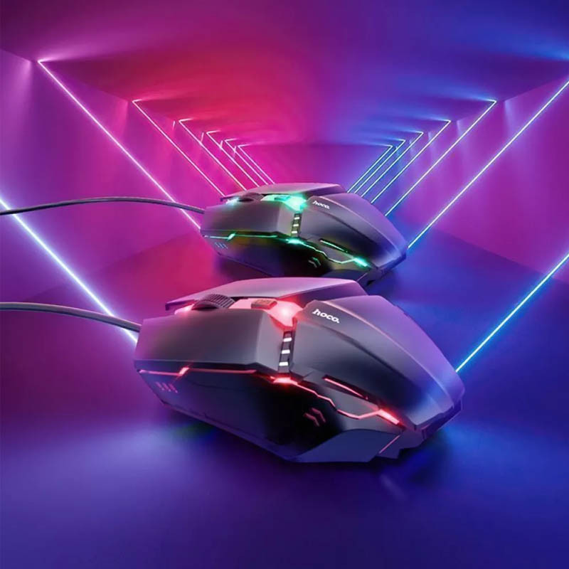 Клавиатура + мышь проводная Hoco GM18 Luminous (Black) в магазине vchehle.ua