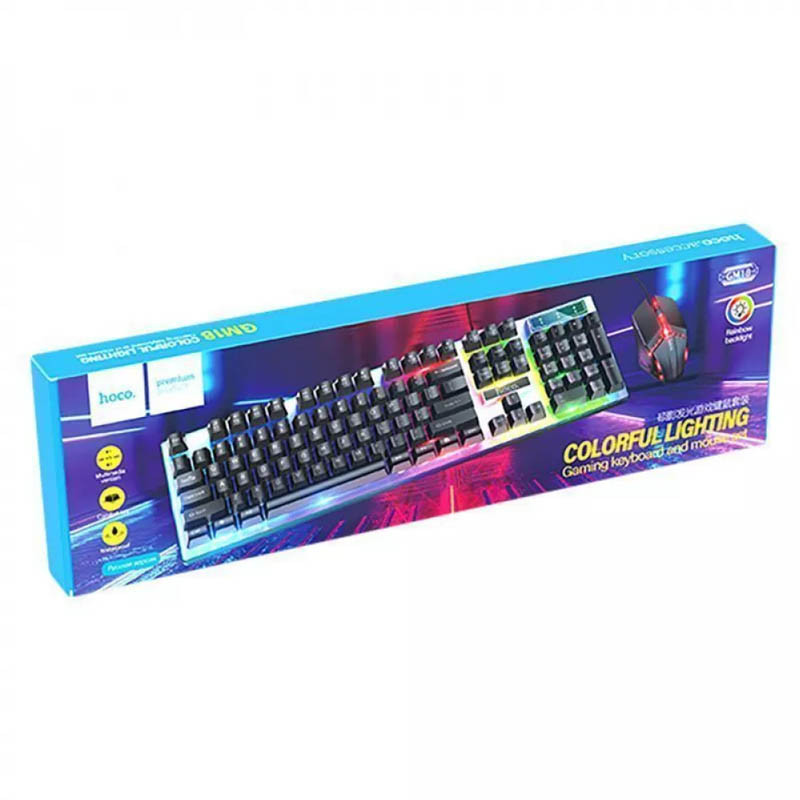Заказать Клавиатура + мышь проводная Hoco GM18 Luminous (Black) на vchehle.ua