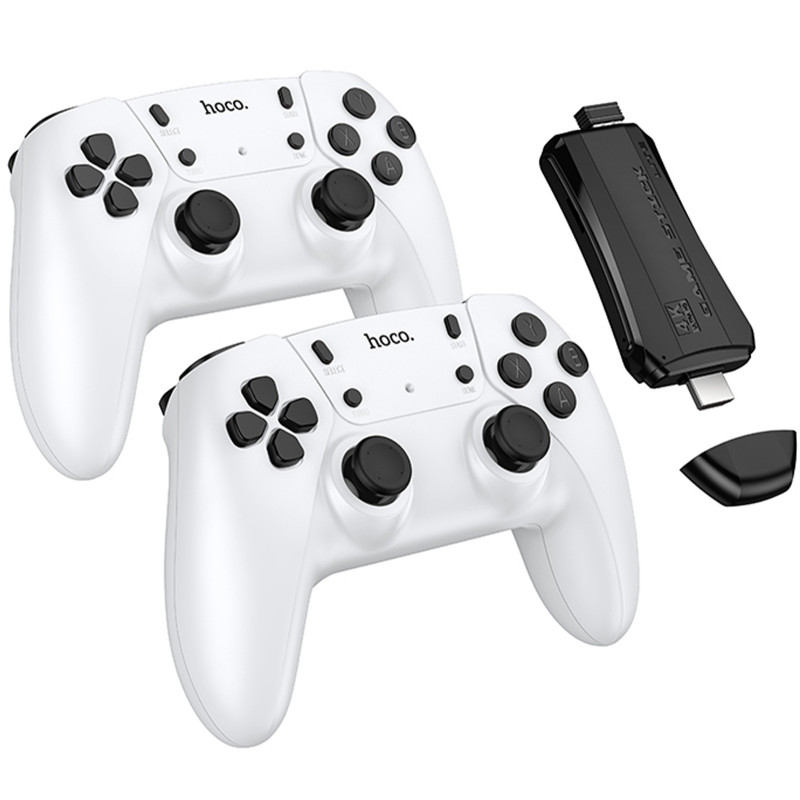 Фото Игровая приставка Hoco GA31 + два беспроводных геймпада for PC (White) в магазине vchehle.ua