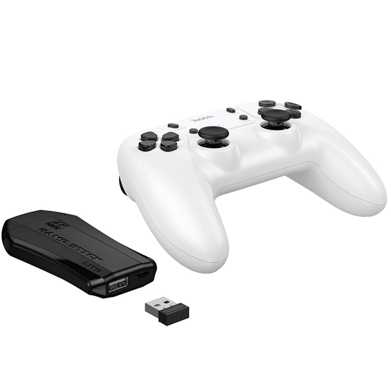 Купить Игровая приставка Hoco GA31 + два беспроводных геймпада for PC (White) на vchehle.ua