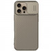 Карбоновая накладка Nillkin CamShield Pro для Apple iPhone 16 Pro (6.3") (Gold)