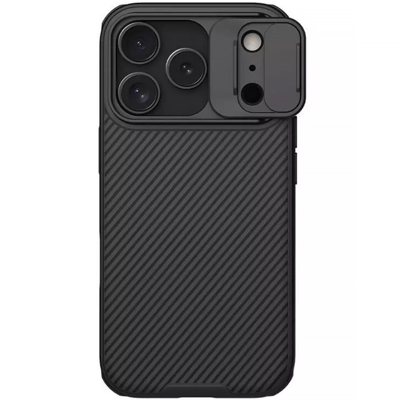 Фото Карбонова накладка Nillkin CamShield Pro на Apple iPhone 17 Pro / 18 Pro (6.3") (Black) на vchehle.ua