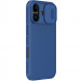 Карбоновая накладка Nillkin CamShield Pro для Apple iPhone 17 (6.3") (Blue)