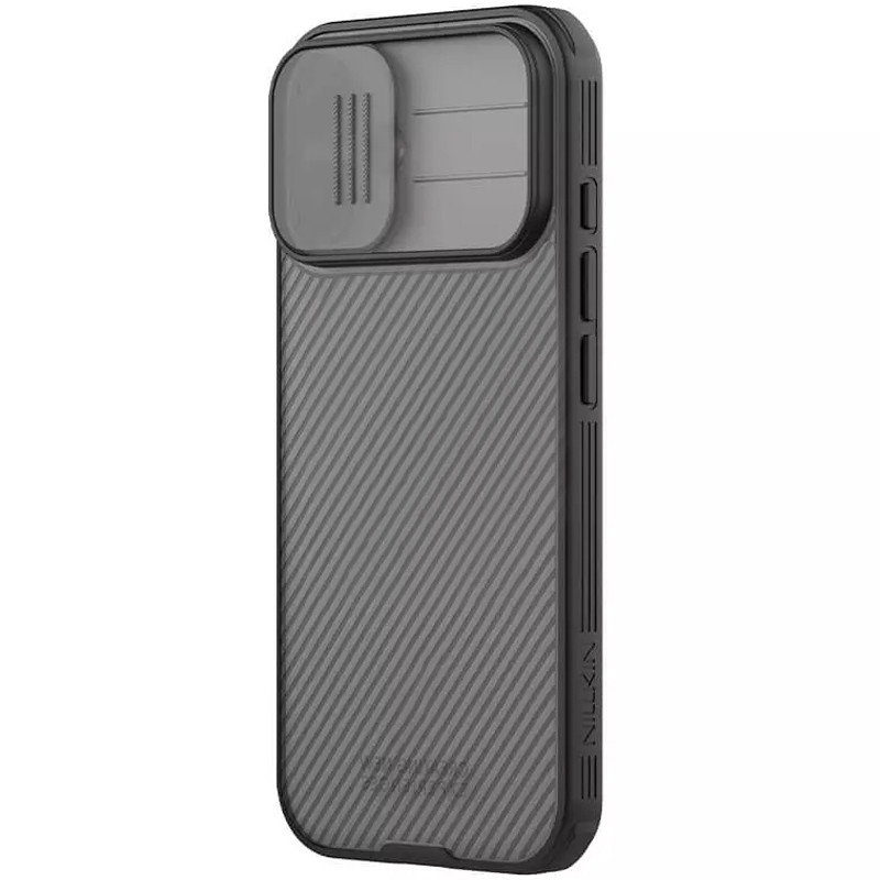Фото Карбоновая накладка Nillkin CamShield Pro для Apple iPhone 17 (6.3") (Transparent black) на vchehle.ua
