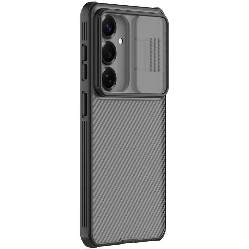 Карбоновая накладка Nillkin CamShield Pro для Samsung Galaxy S26 FE (Transparent black)